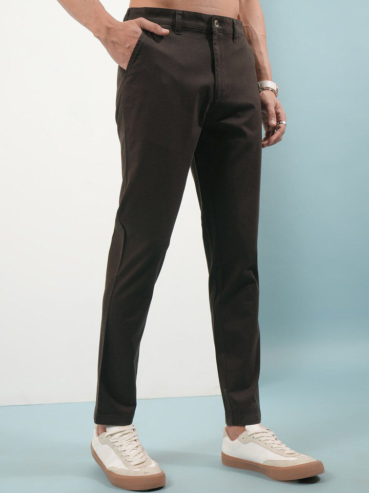 HIGHLANDER Men Soft Feel Twill Chino Trousers