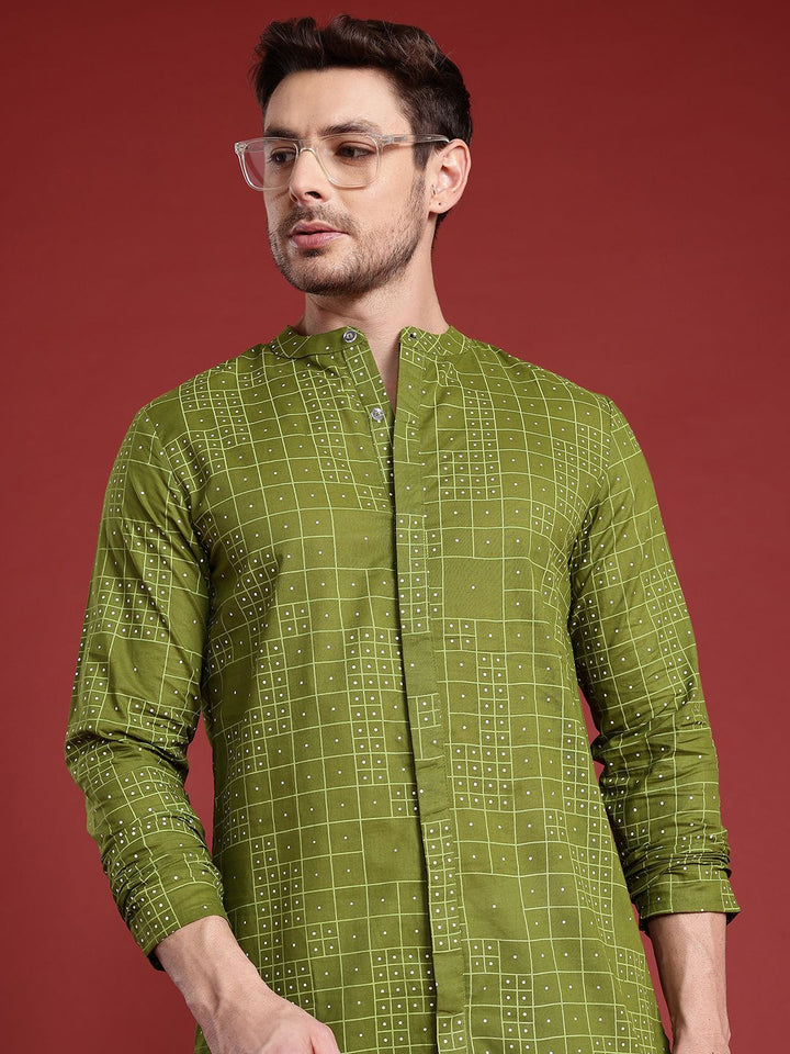 Anouk Checked Pure Cotton Kurta