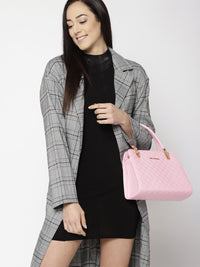 Lino Perros Pink Quilted Handheld Bag