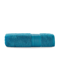 MYTRIDENT Teal Blue Solid Pure Cotton 500 GSM Soft  Plush Bath Towel