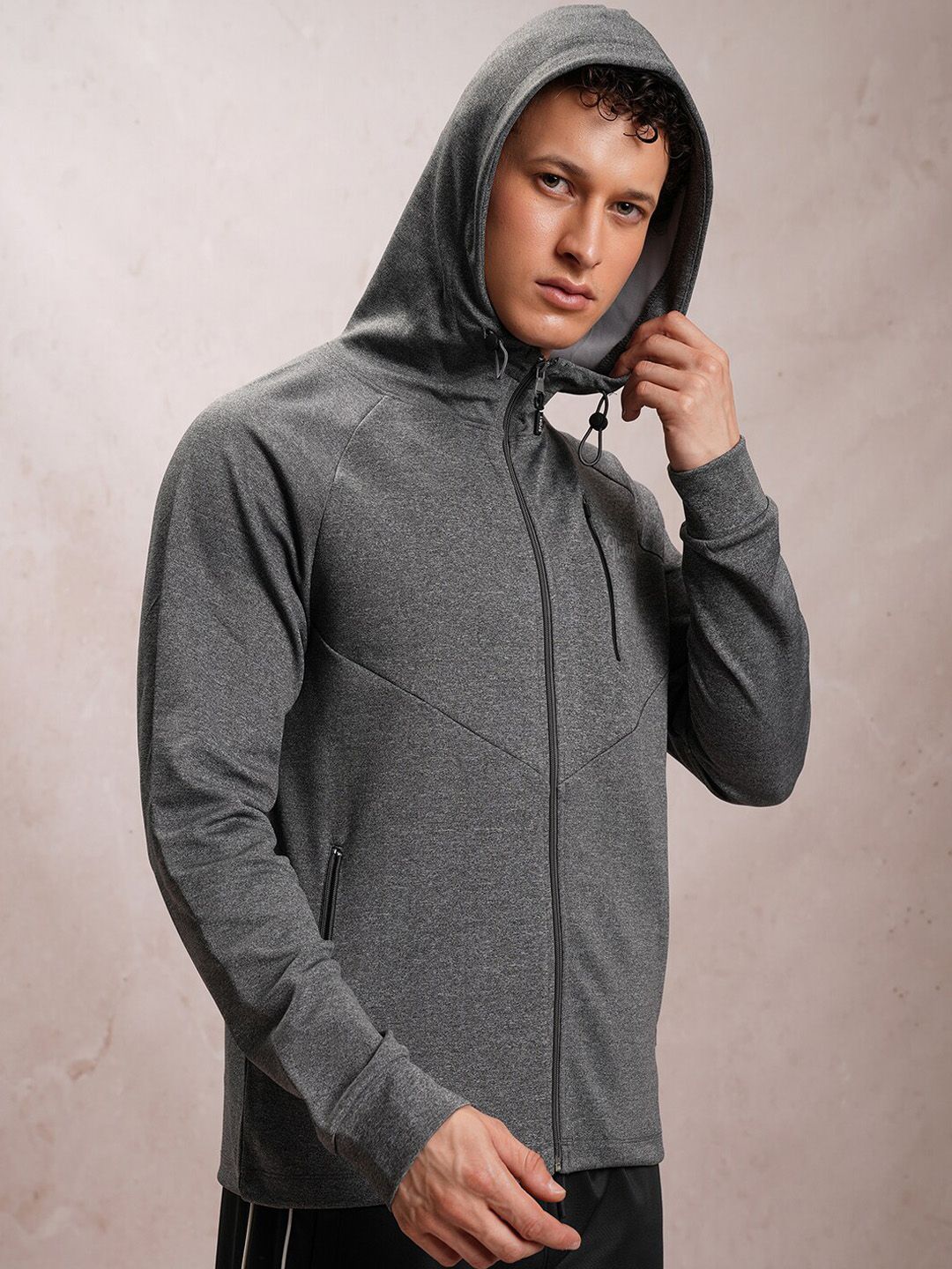 HIGHLANDER Mock Collar Open Front Jacket