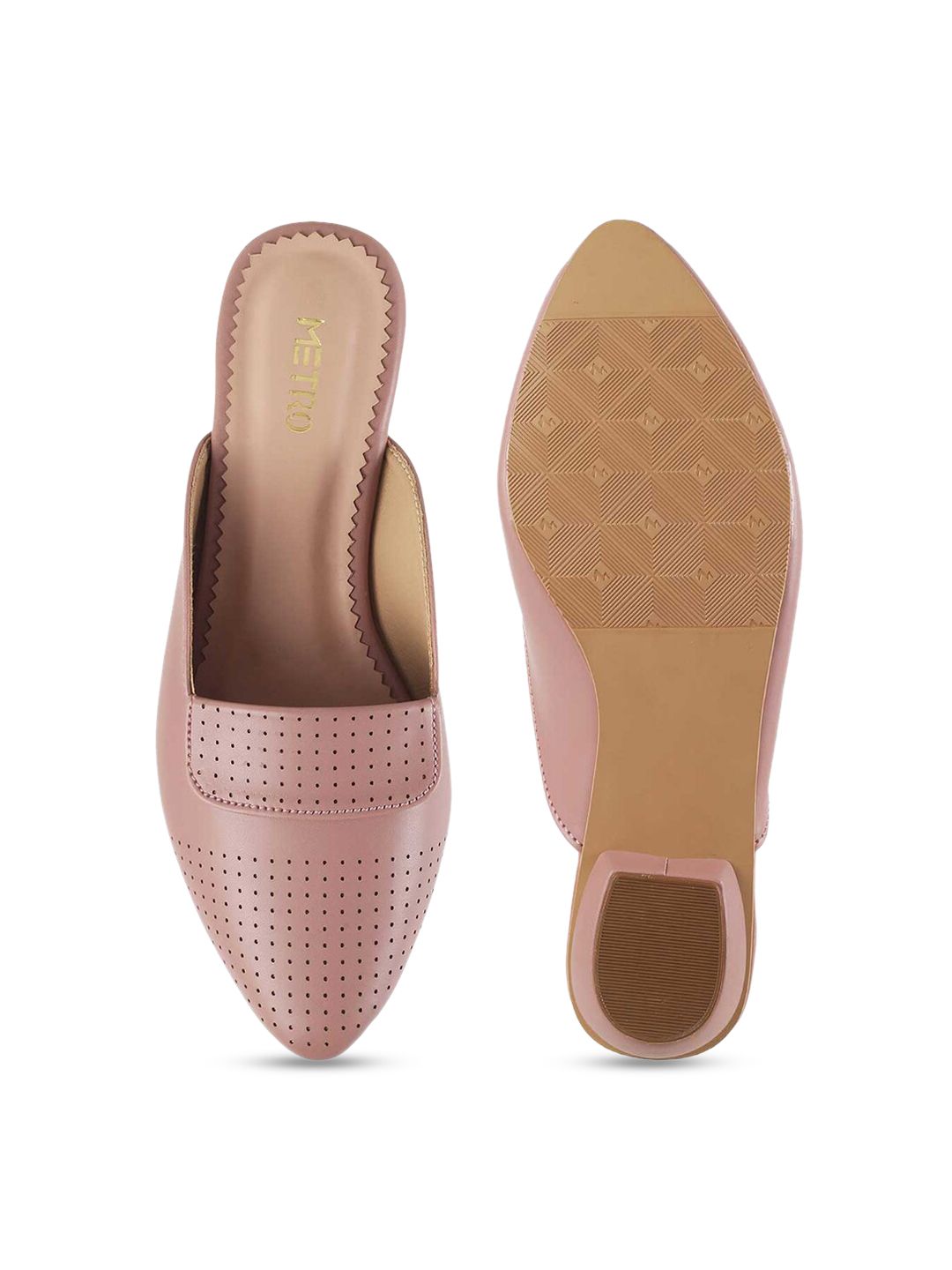 Metro Embellished Block Mules