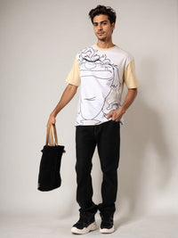 The Indian Garage Co Men Looney Tunes Graphic Printed Round Neck Pure Cotton Boxy T-shirt