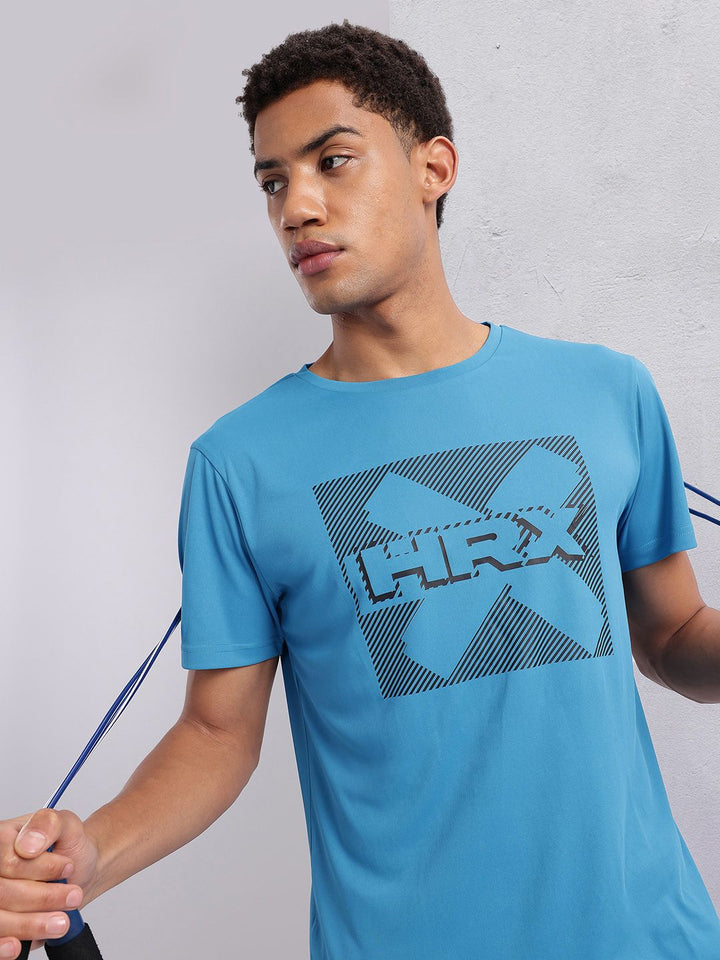 HRX by Hrithik Roshan Brand Logo Printed Rapid-Dry Training T-shirt