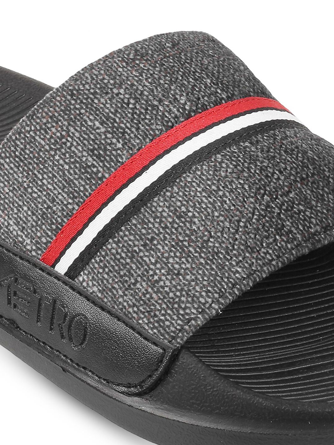 Metro Men Striped Sliders