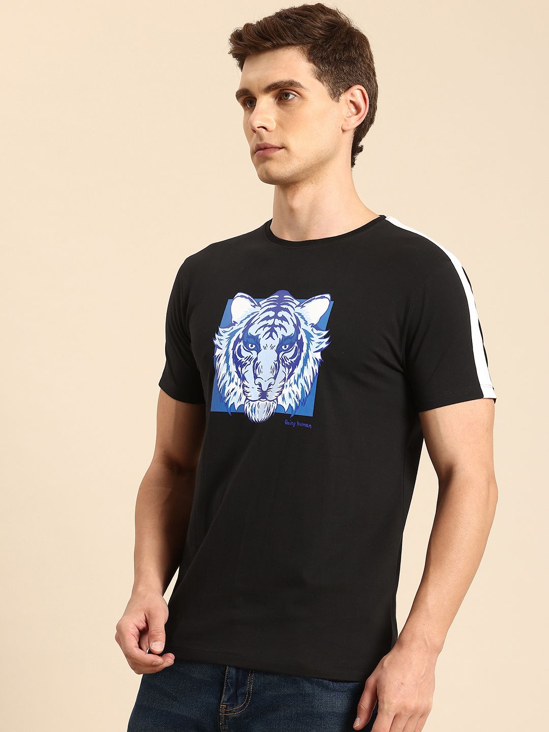 Being Human Printed Pure Cotton T-shirt