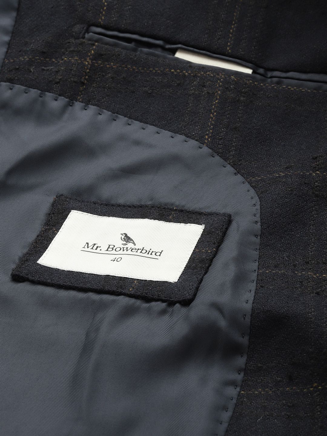 Mr Bowerbird Checked Single-Breasted Tailored Fit Casual Blazer