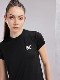 HRX by Hrithik Roshan Women Brand Logo Detail Rapid-Dry Running T-shirt