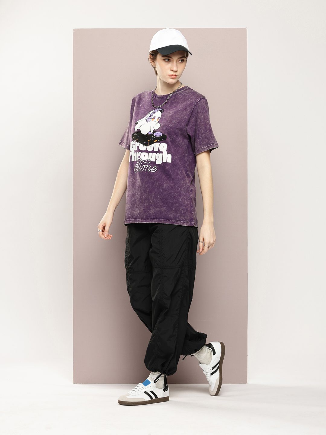 DILLINGER Graphic Printed Drop-Shoulder Sleeves Pure Cotton T-shirt