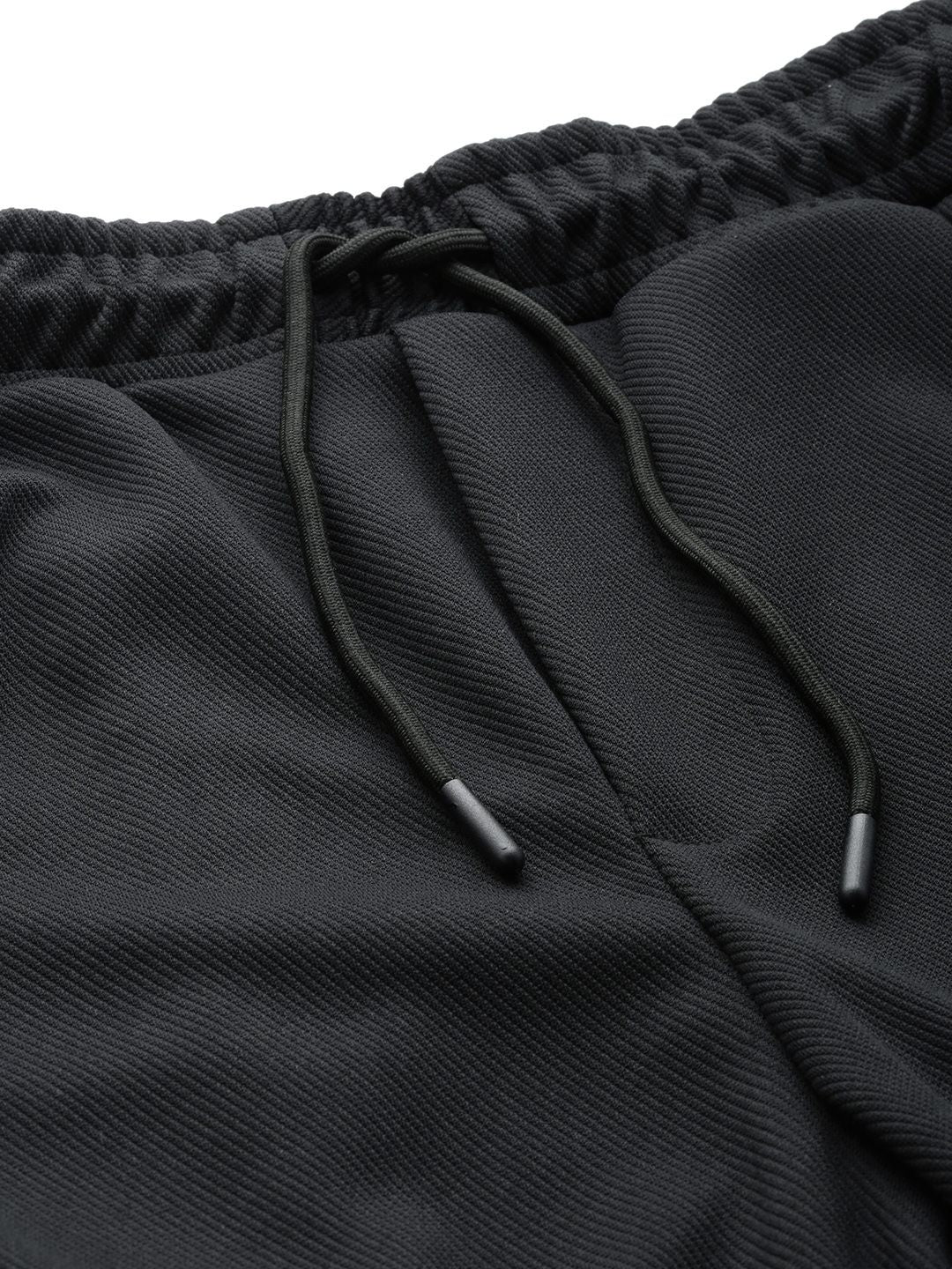 The Indian Garage Co Men Baggy Relaxed Fit Textured Joggers