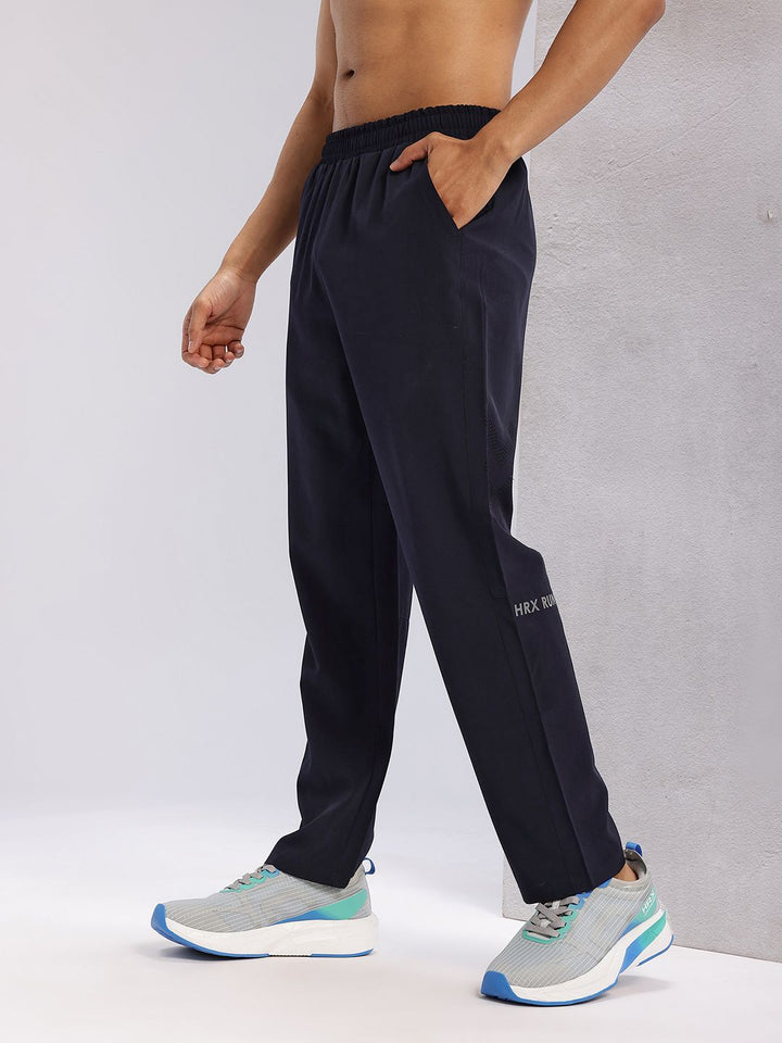 HRX by Hrithik Roshan Men Typography Print Detail Mid-Rise Rapid-Dry Running Track Pants