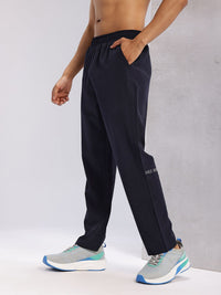 HRX by Hrithik Roshan Men Typography Print Detail Mid-Rise Rapid-Dry Running Track Pants