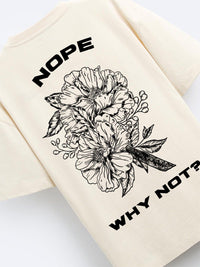 ADRO Men Graphic Printed Round Neck Cotton Oversized T-Shirt