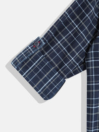 Monte Carlo Boys Tartan Checked Casual Smart Fit Shirt