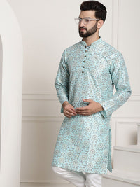 SOJANYA Floral Printed Silk Cotton Kurta