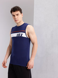 HRX by Hrithik Roshan Men Brand Logo Striped T-shirt