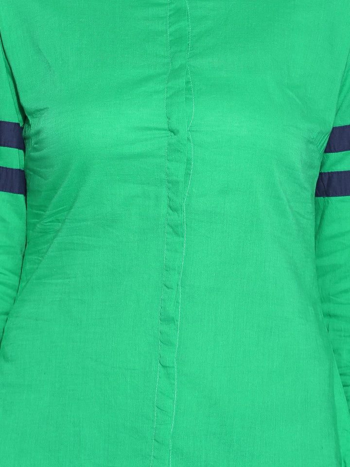 Tokyo Talkies Green Casual Shirt