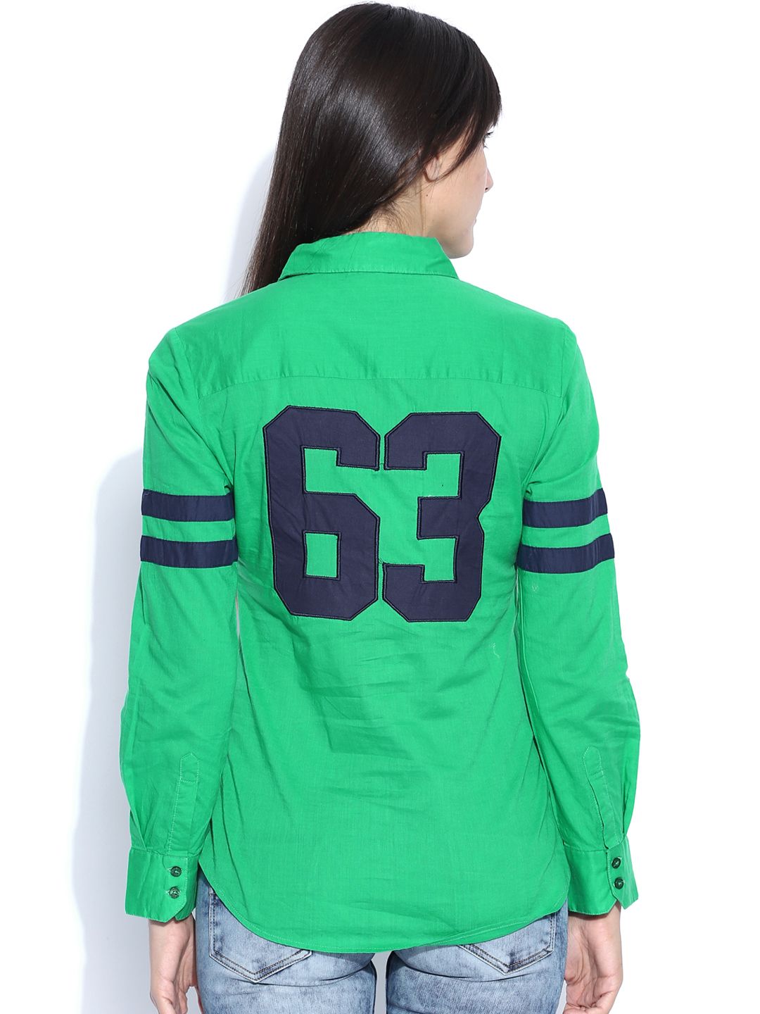 Tokyo Talkies Green Casual Shirt