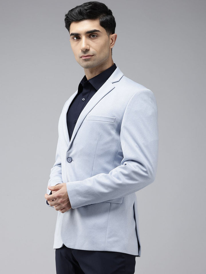 Park Avenue Active Fit Notched Lapel Single-Breasted Formal Blazer