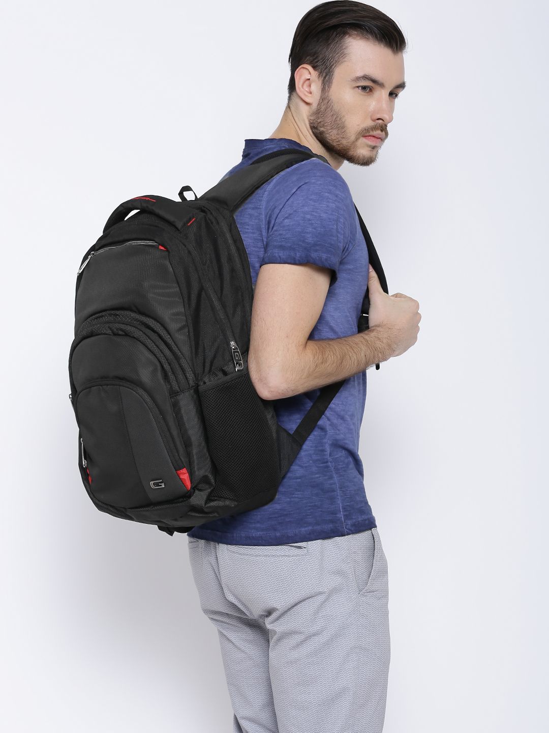 Gear Unisex Black Waterproof Backpack