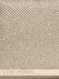 Lino Perros Gold-Toned Textured Shimmer Clutch with Chain Strap