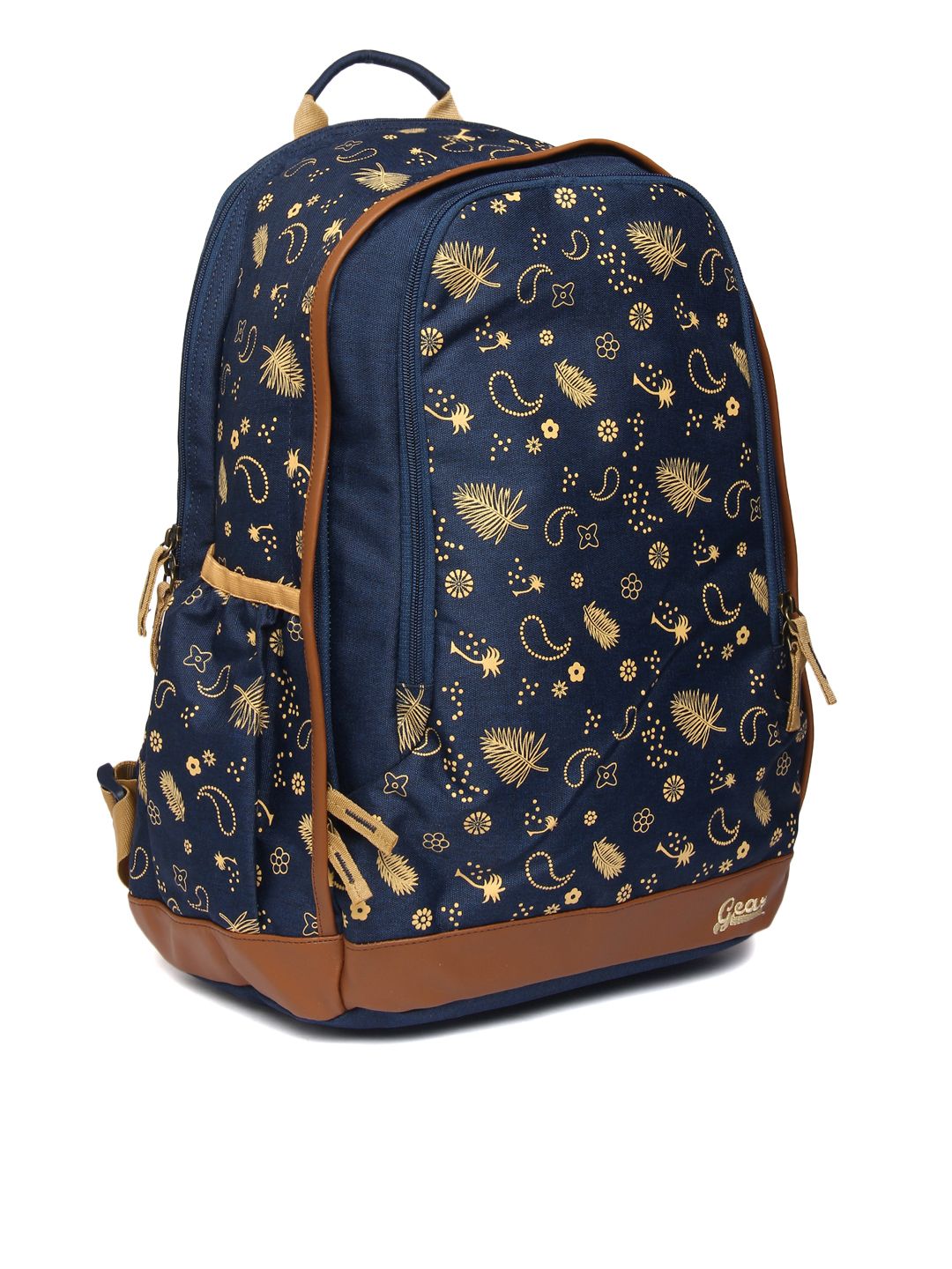 Gear Unisex Navy Blue Printed Backpack