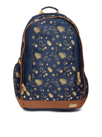 Gear Unisex Navy Blue Printed Backpack