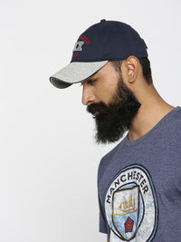 HRX by Hrithik Roshan Men Navy Blue & Grey Brand Logo Lifestyle Cap