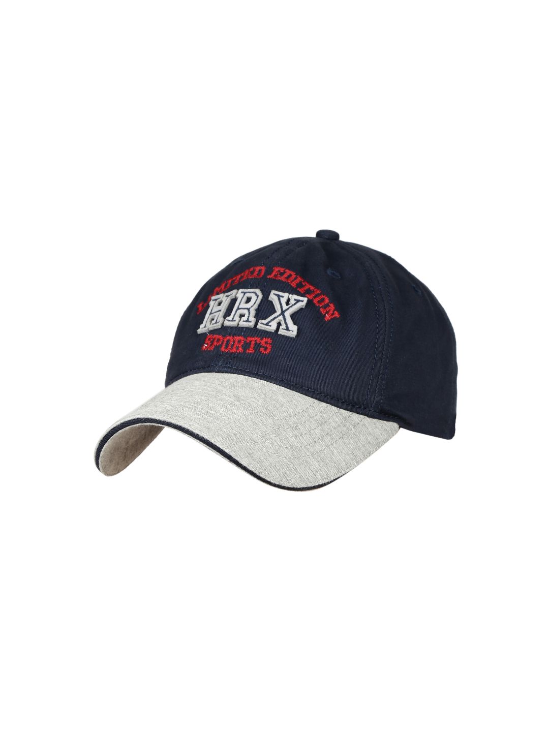 HRX by Hrithik Roshan Men Navy Blue & Grey Brand Logo Lifestyle Cap