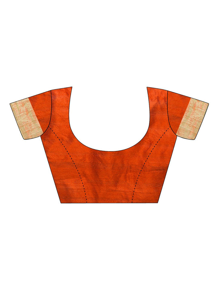 Saree mall Orange Art Silk Saree