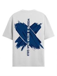 ADRO Men Typography Lengan Panjang Applique T-shirt
