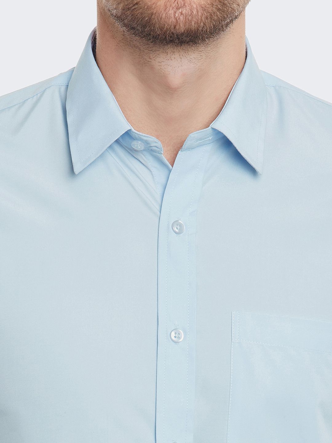 Hancock Men Slim Fit Solid Wrinkle Resistant Formal Shirt