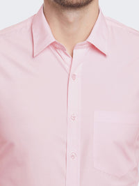 Hancock Men Slim Fit Solid Wrinkle Resistant Formal Shirt