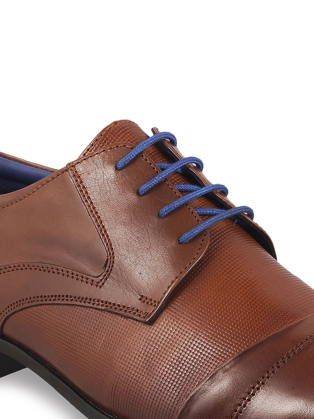 Mochi Men Tan Brown Leather Brogues
