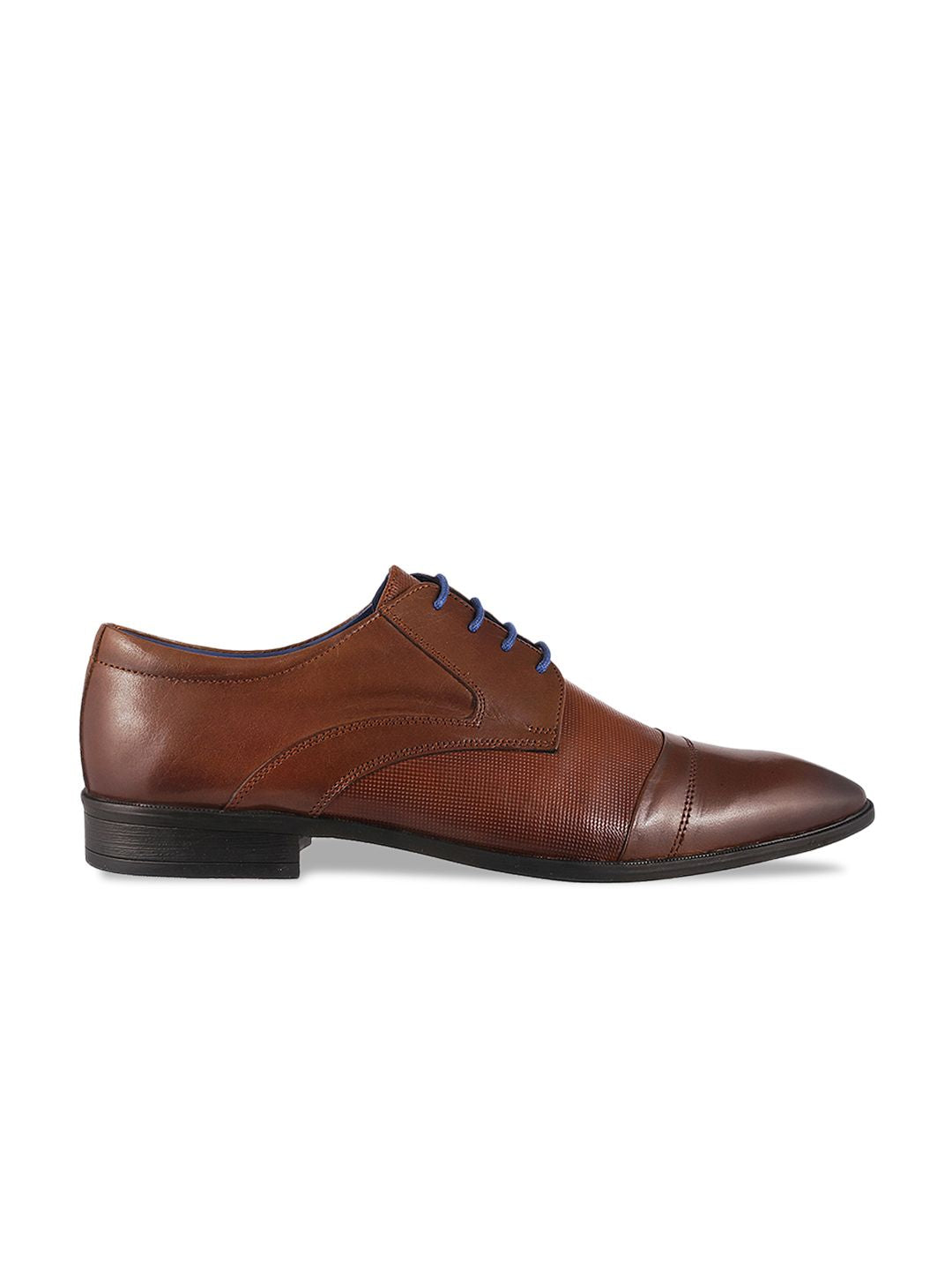 Mochi Men Tan Brown Leather Brogues