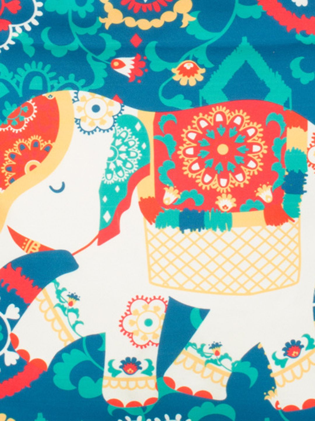 TEAL BY CHUMBAK Blue Printed Tote Bag