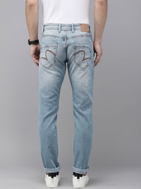 SPYKAR Men Ricardo Comfort Fit Mid-Rise Highly Distressed Heavy Fade Stretchable Jeans