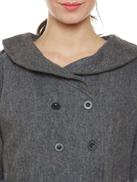 Athena Women Grey Trenchcoat