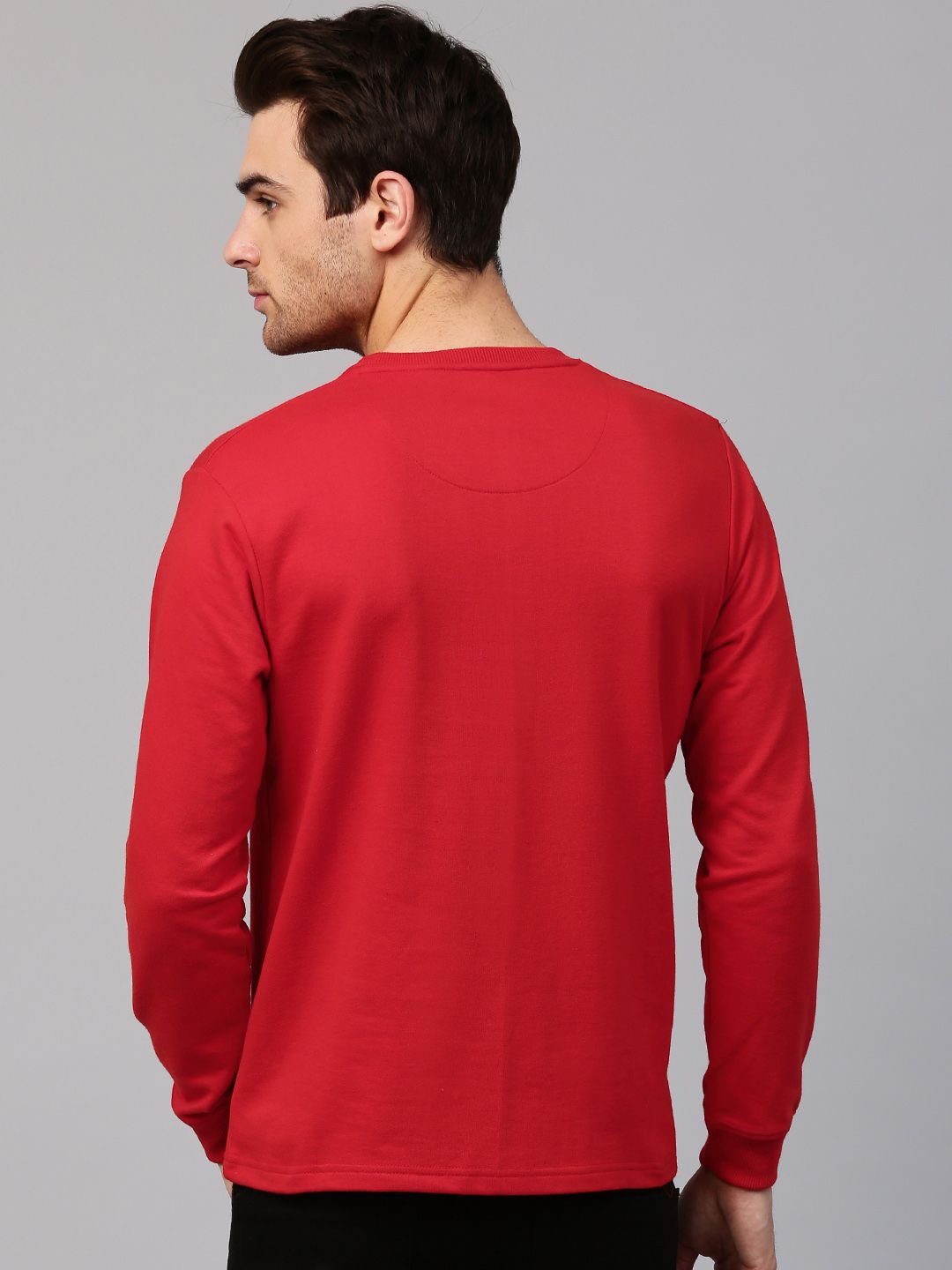 HRX by Hrithik Roshan Men Red Solid Sweatshirt