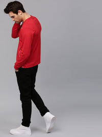 HRX by Hrithik Roshan Men Red Solid Sweatshirt