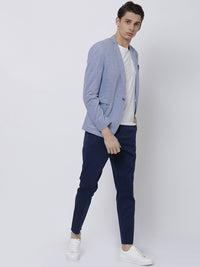 HIGHLANDER Men Blue Tapered Fit Chinos
