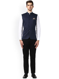 Park Avenue Blue Nehru Jacket