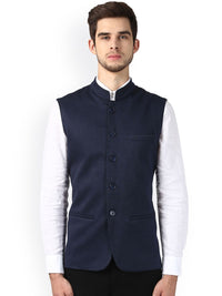Park Avenue Blue Nehru Jacket