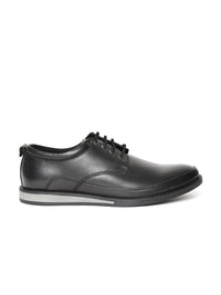 Red Chief Men Black Real Leather Semiformal Derbys