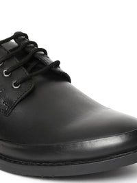 Red Chief Men Black Real Leather Semiformal Derbys