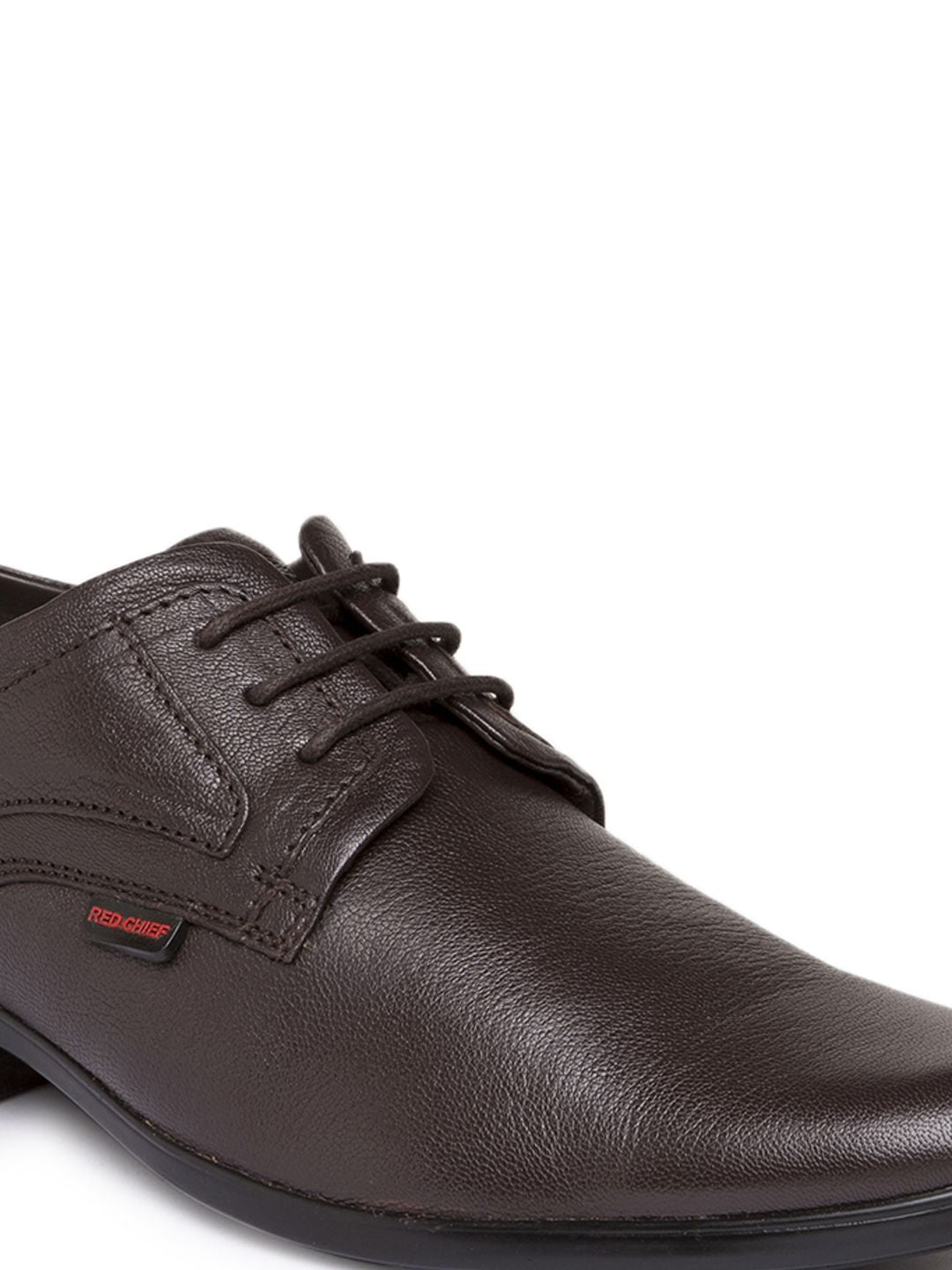 Red Chief Men Brown Leather Formal Shoes