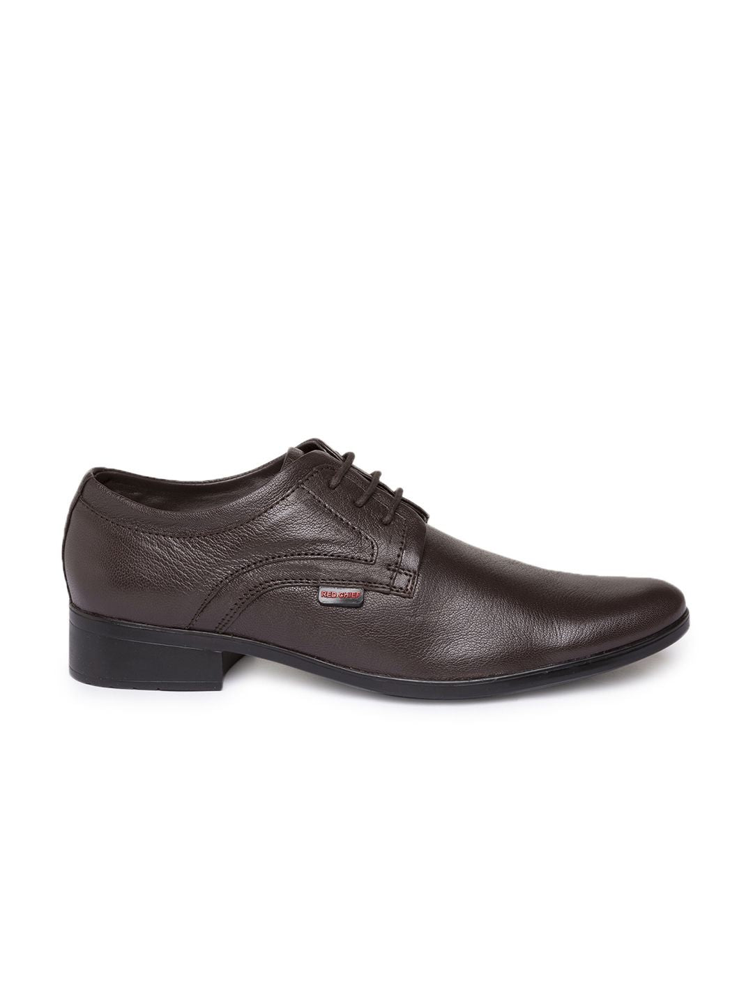 Red Chief Men Brown Leather Formal Shoes