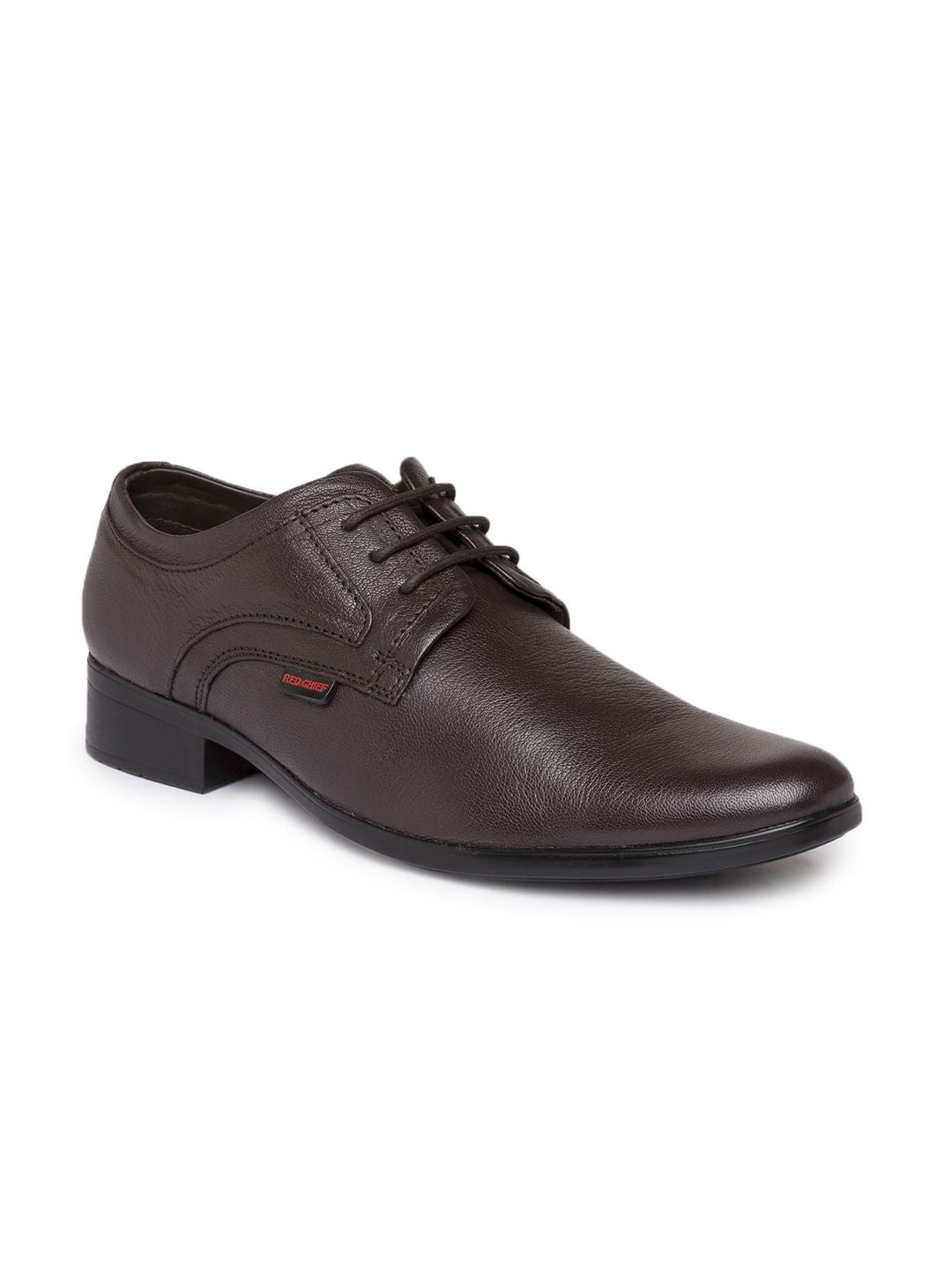 Red Chief Men Brown Leather Formal Shoes