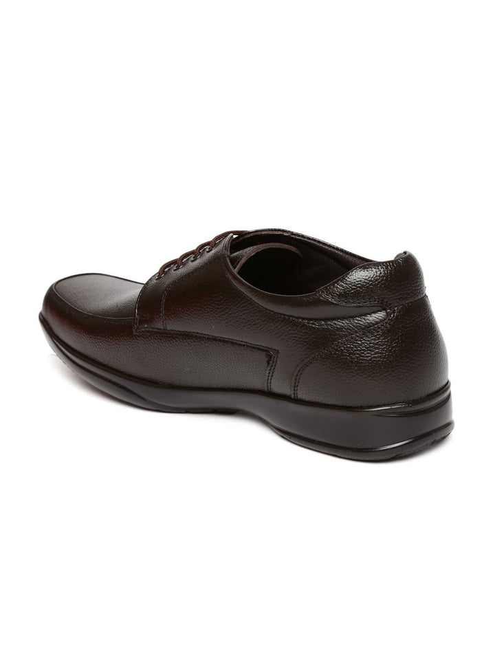 Red Chief Men Dark Brown Leather Derbys