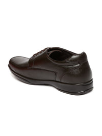 Red Chief Men Dark Brown Leather Derbys